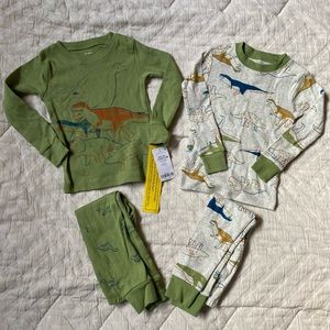 Carter’s 4 Piece Long Sleeve Dinosaur Pajama Set